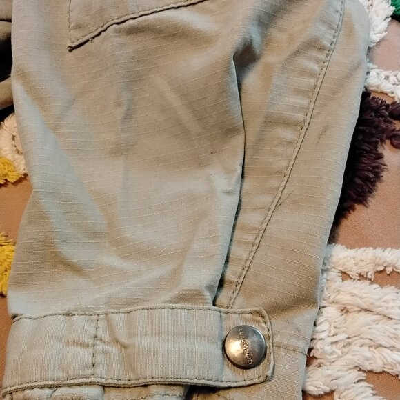 CARHARTT LIGHT TAN/ KHAKI HOODED UTILITY JACKET WOMEN'S SZ MED. - Picture 5 of 16